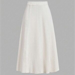 2/$10 Cream Knit Midi Skirt
